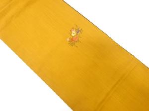 牡丹に菊萩模様織り出し袋帯